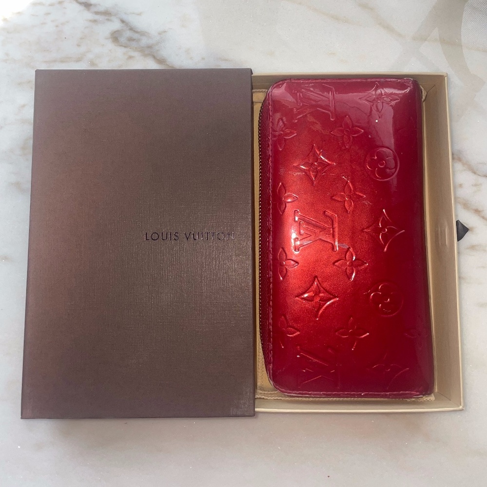Louis Vuitton Red Patent Leather Wallet